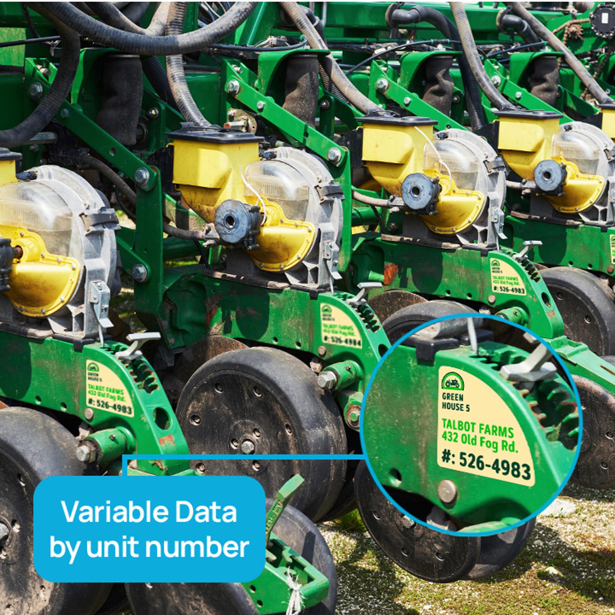 Sequential Number Labels