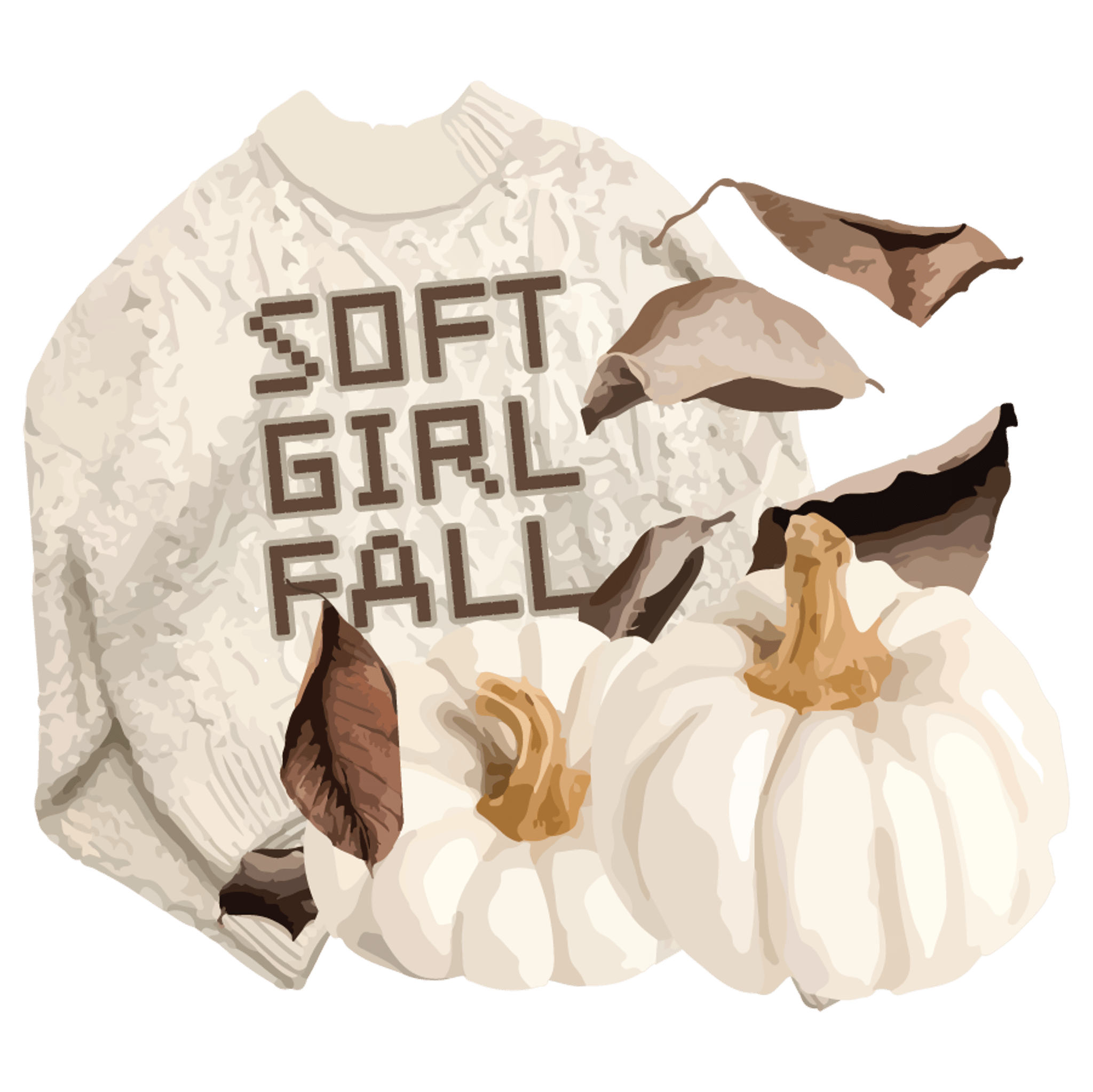 Soft Girl Fall - Cable Knit Sweater