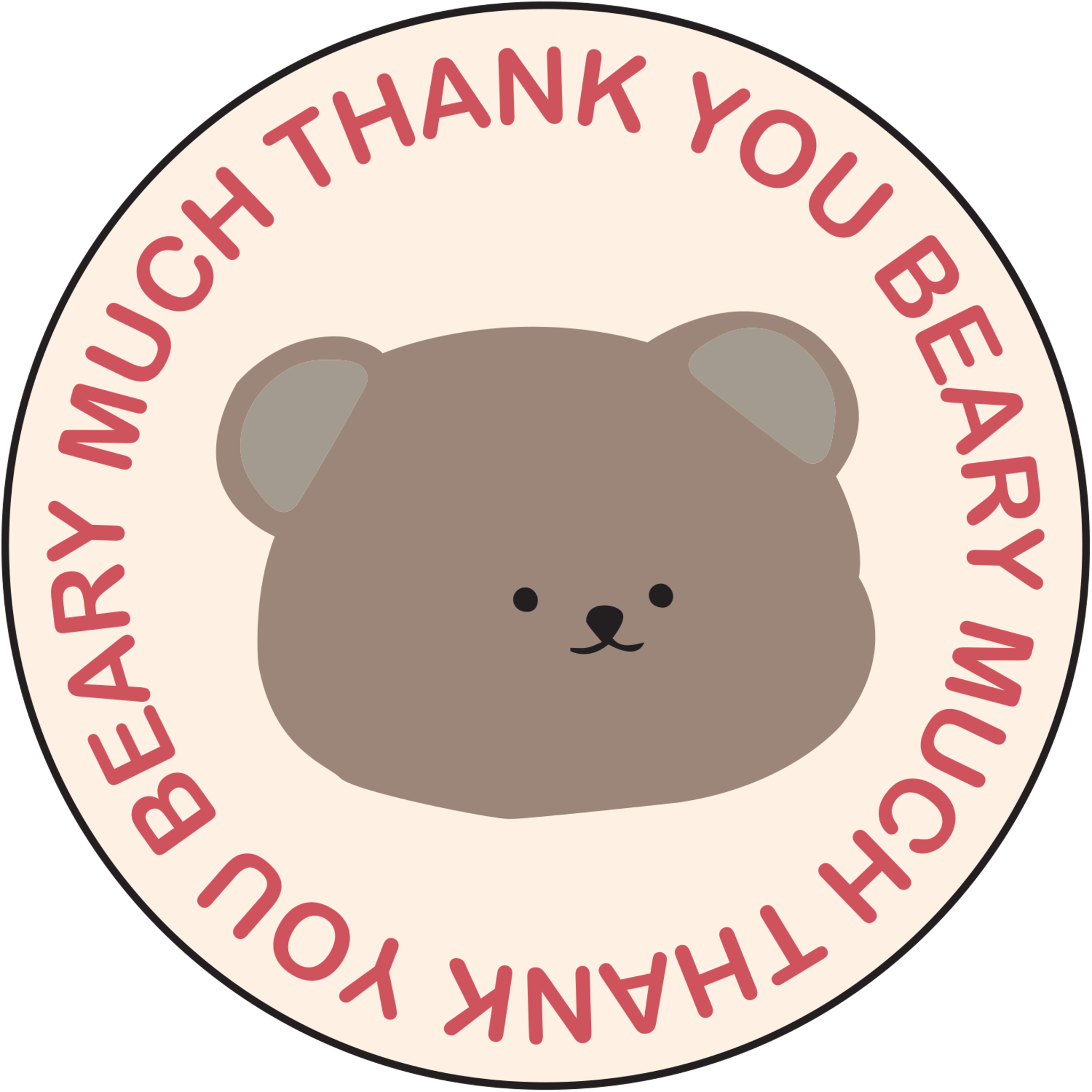 Thank you Beary Much Pink