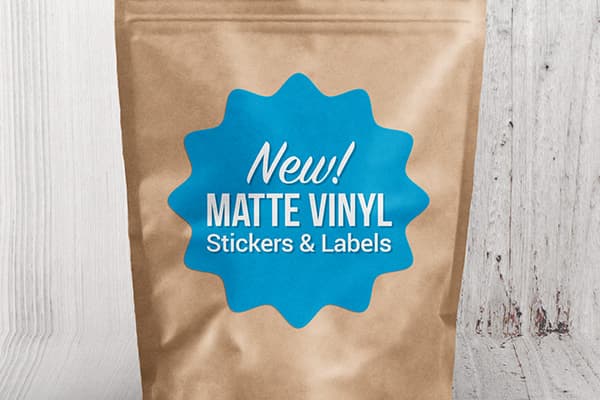 NEW! Matte Vinyl Stickers and Labels