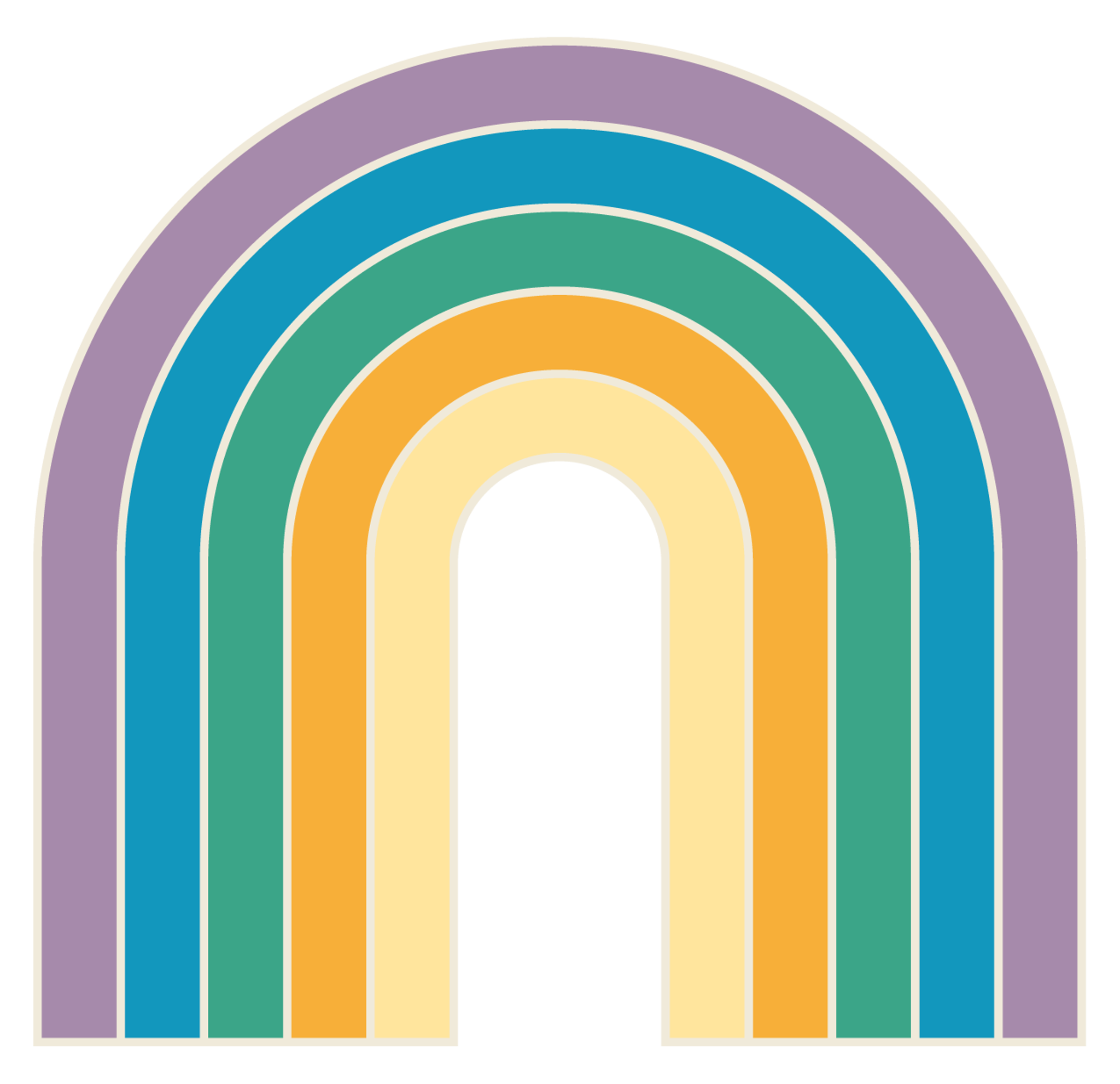 Rainbow Sunshine Icon