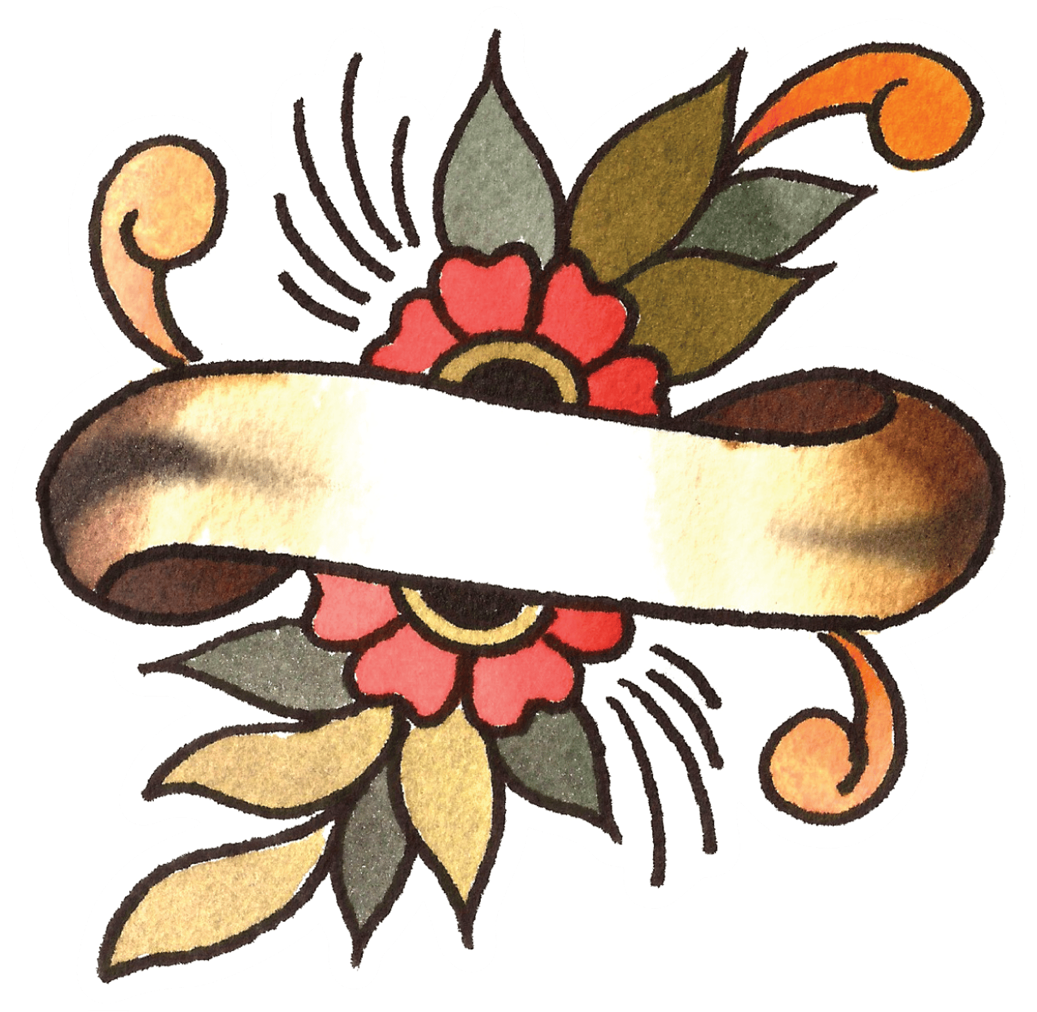 Antique Flower Banner