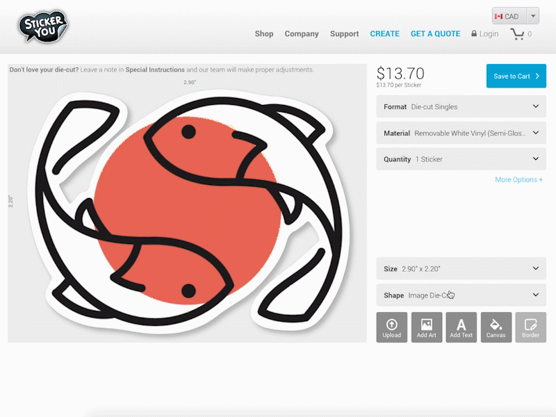 Creating your own artwork online