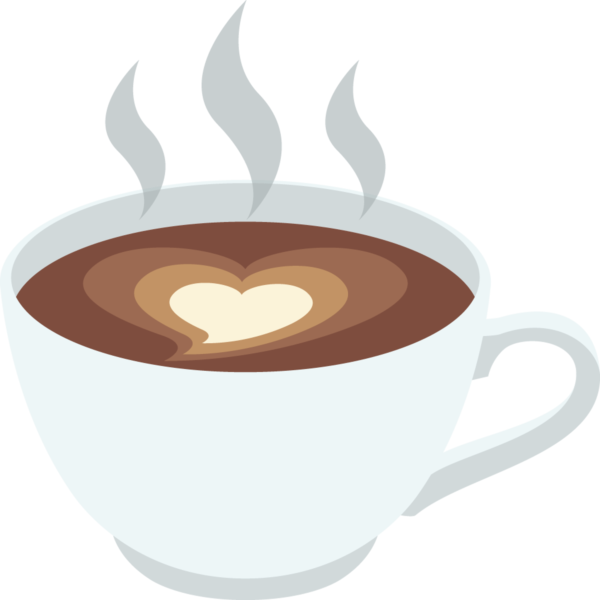 Steaming Love Heart Coffee