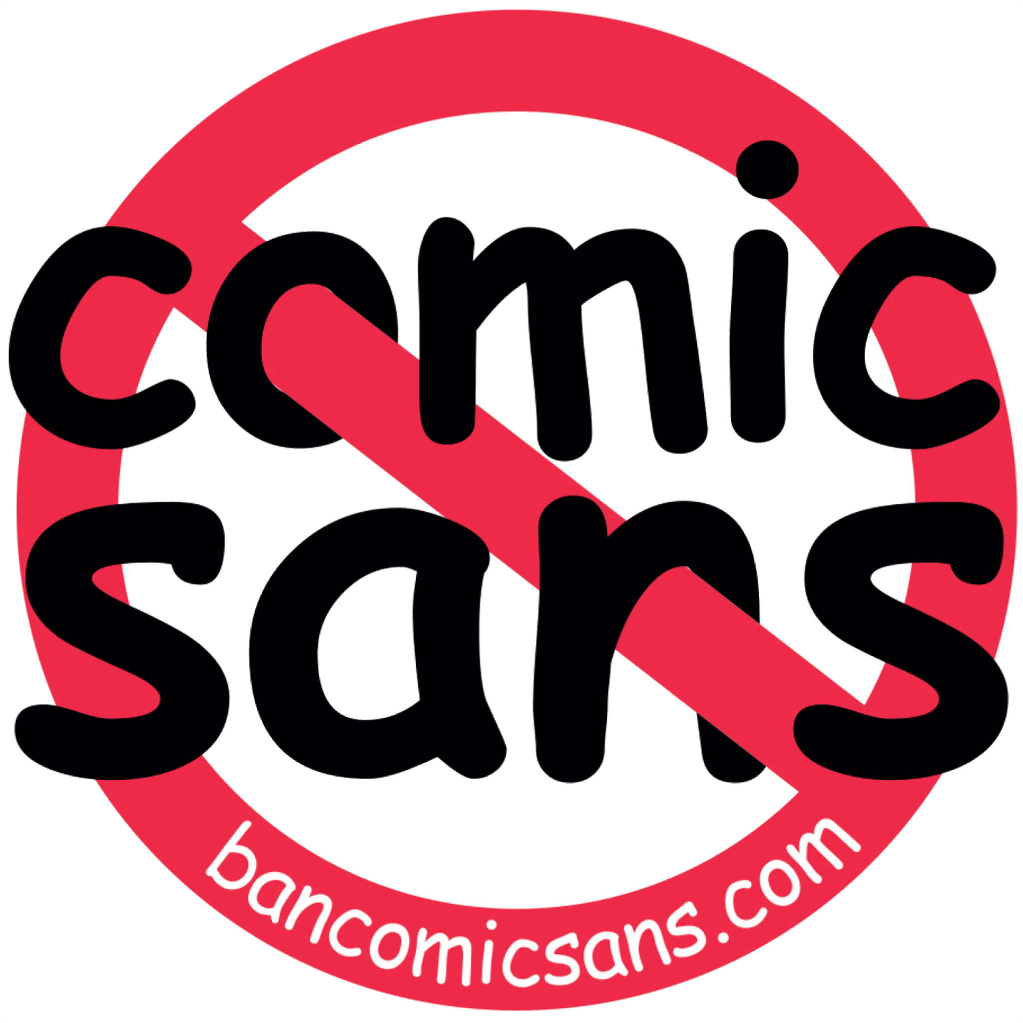 Ban Comic Sans Logo