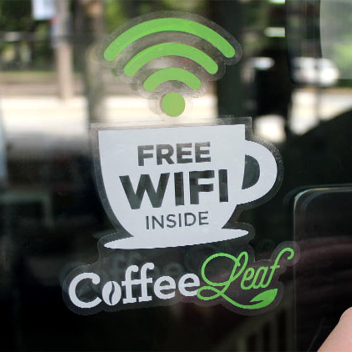 Small Clear Window Decals