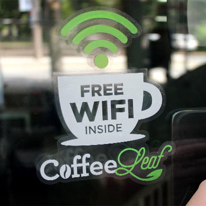 Small Clear Window Decals