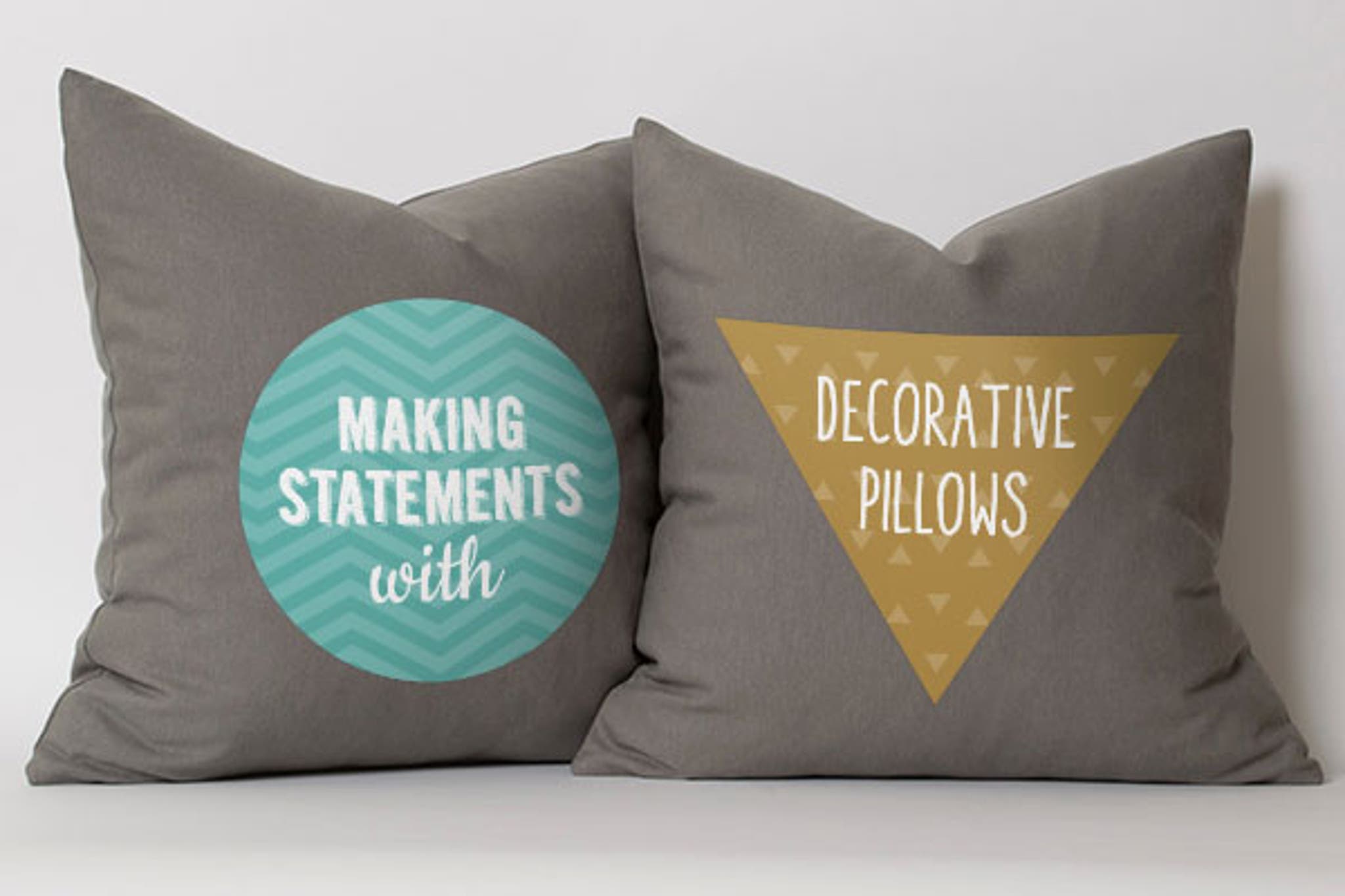 Making Statements with Decorative Pillows