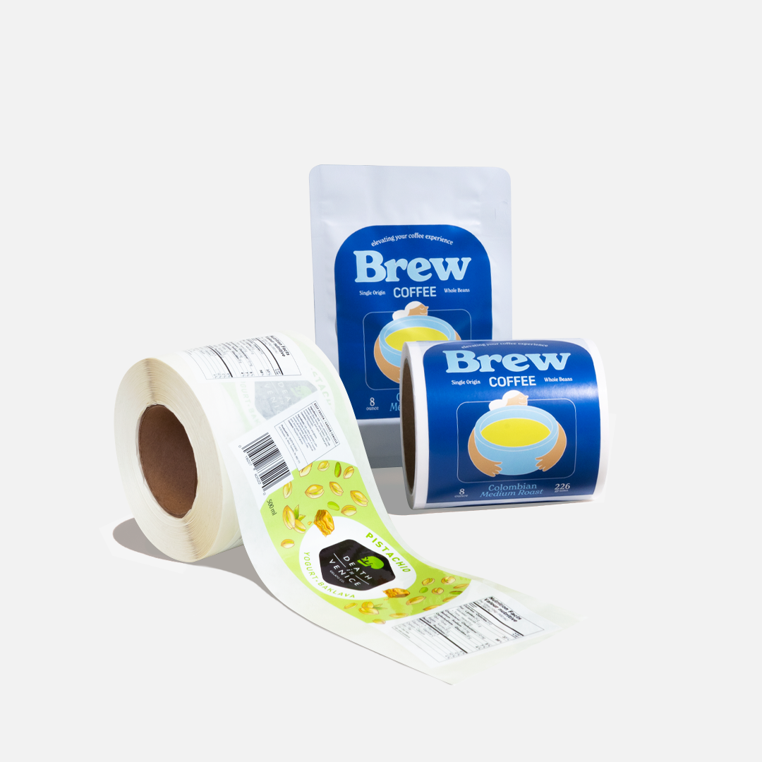 Custom Permanent Sticker Rolls