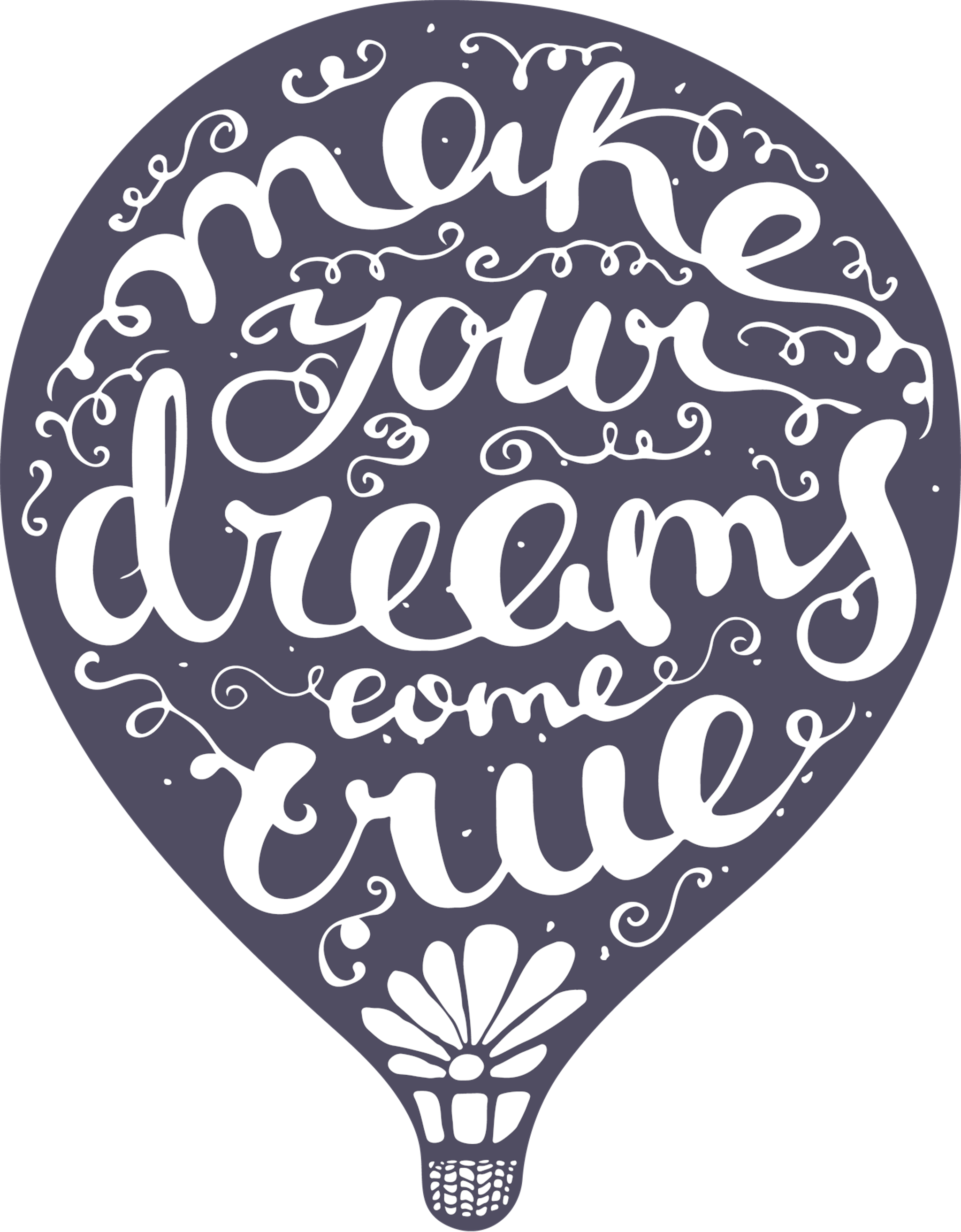 Dreams Hot Air Balloon Motivational Quote