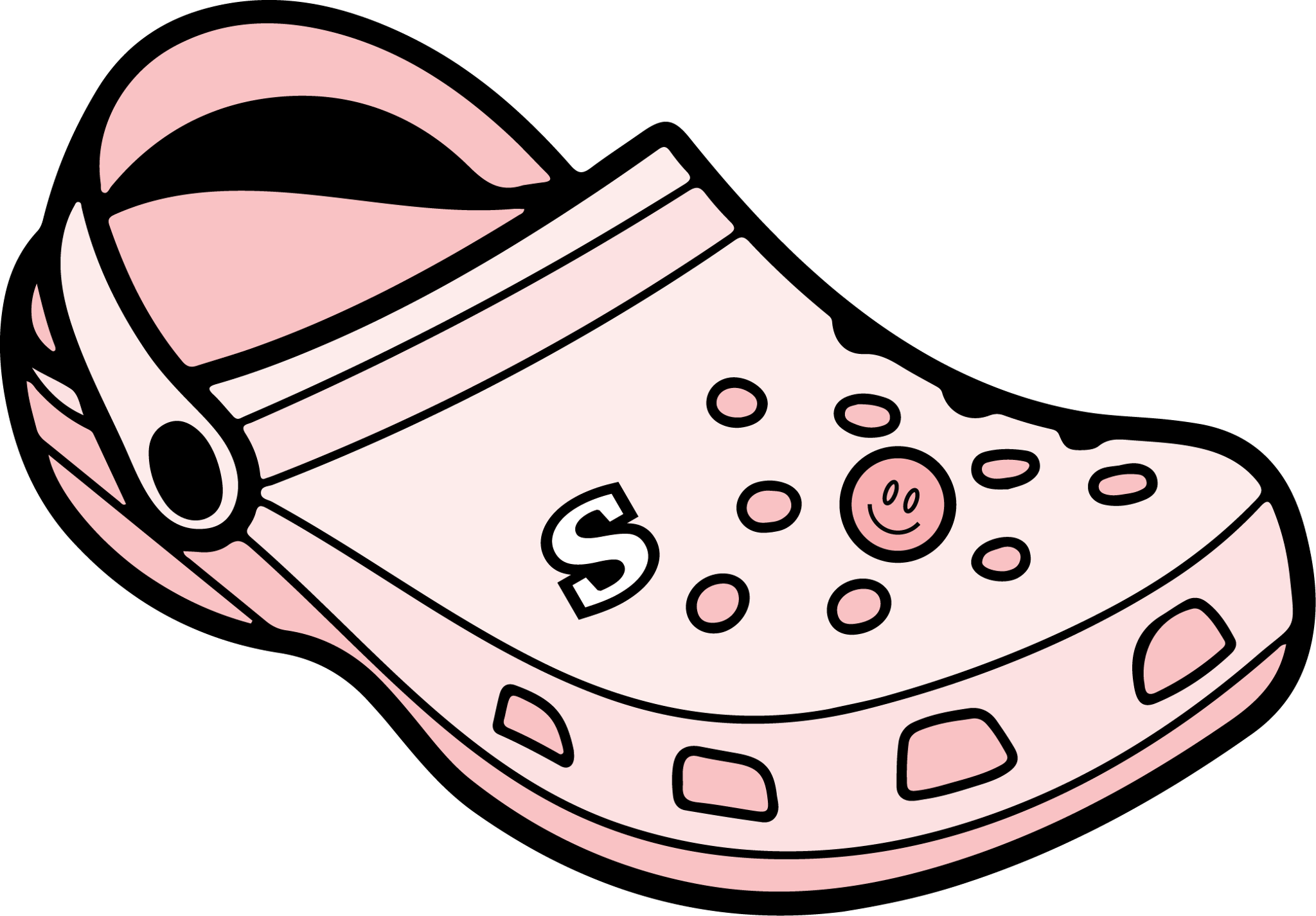 Pink Crocs