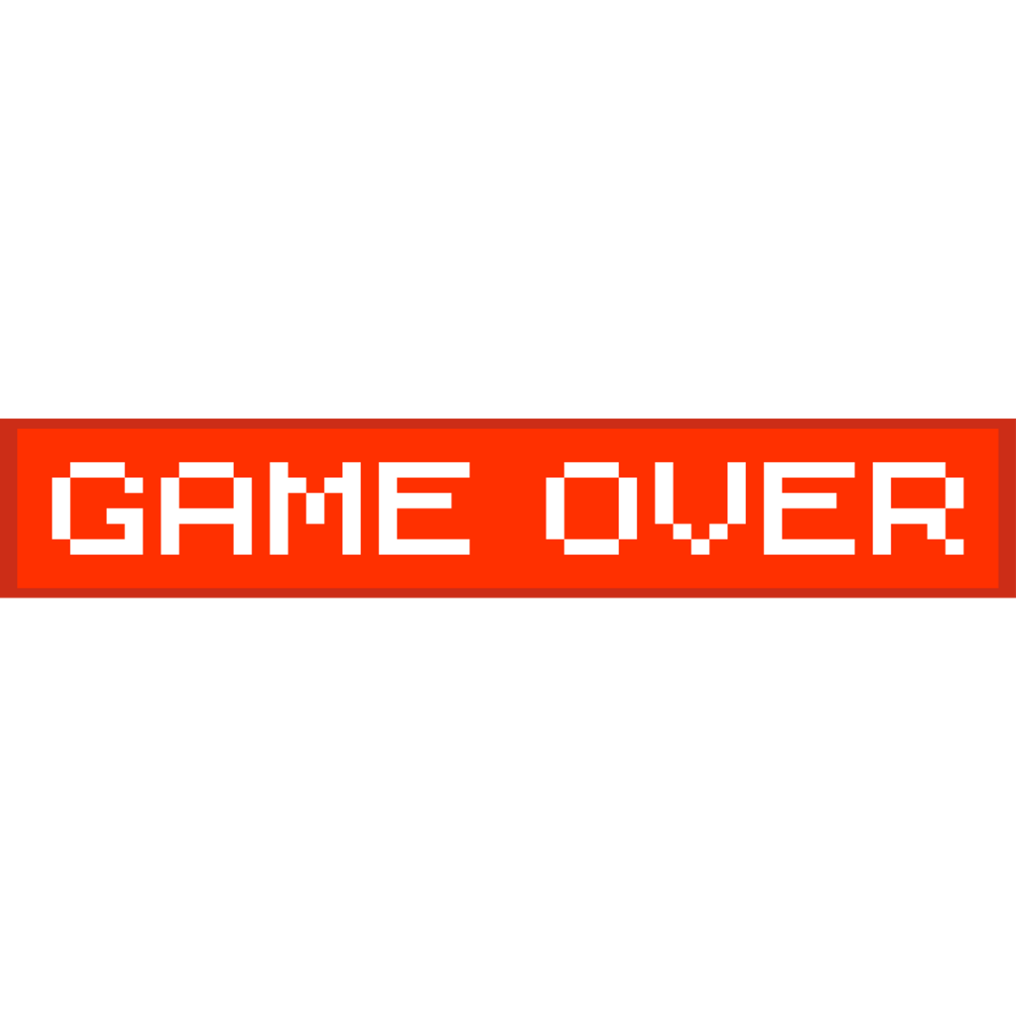 Minecraft Video Game Over