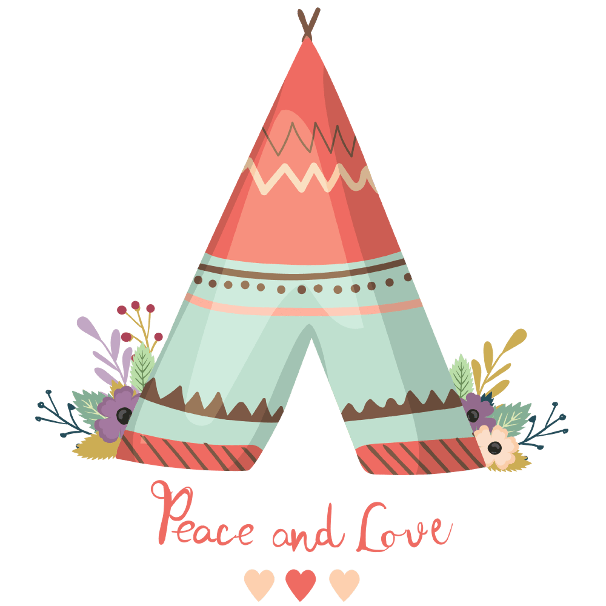 Peace and Love Teepee