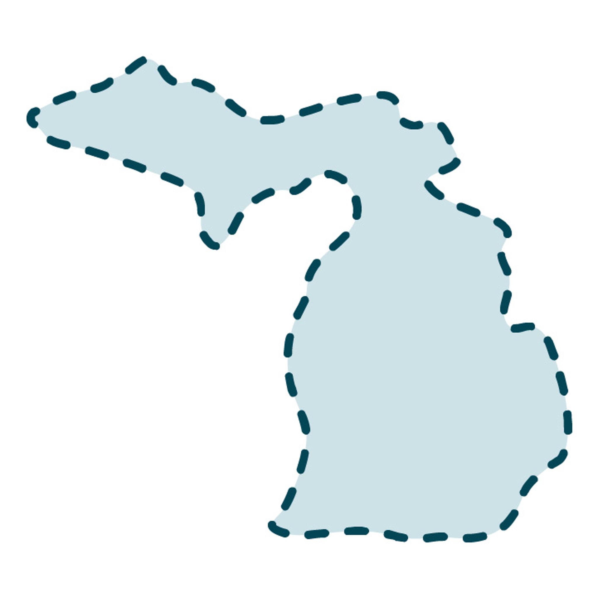 USA Michigan State Template