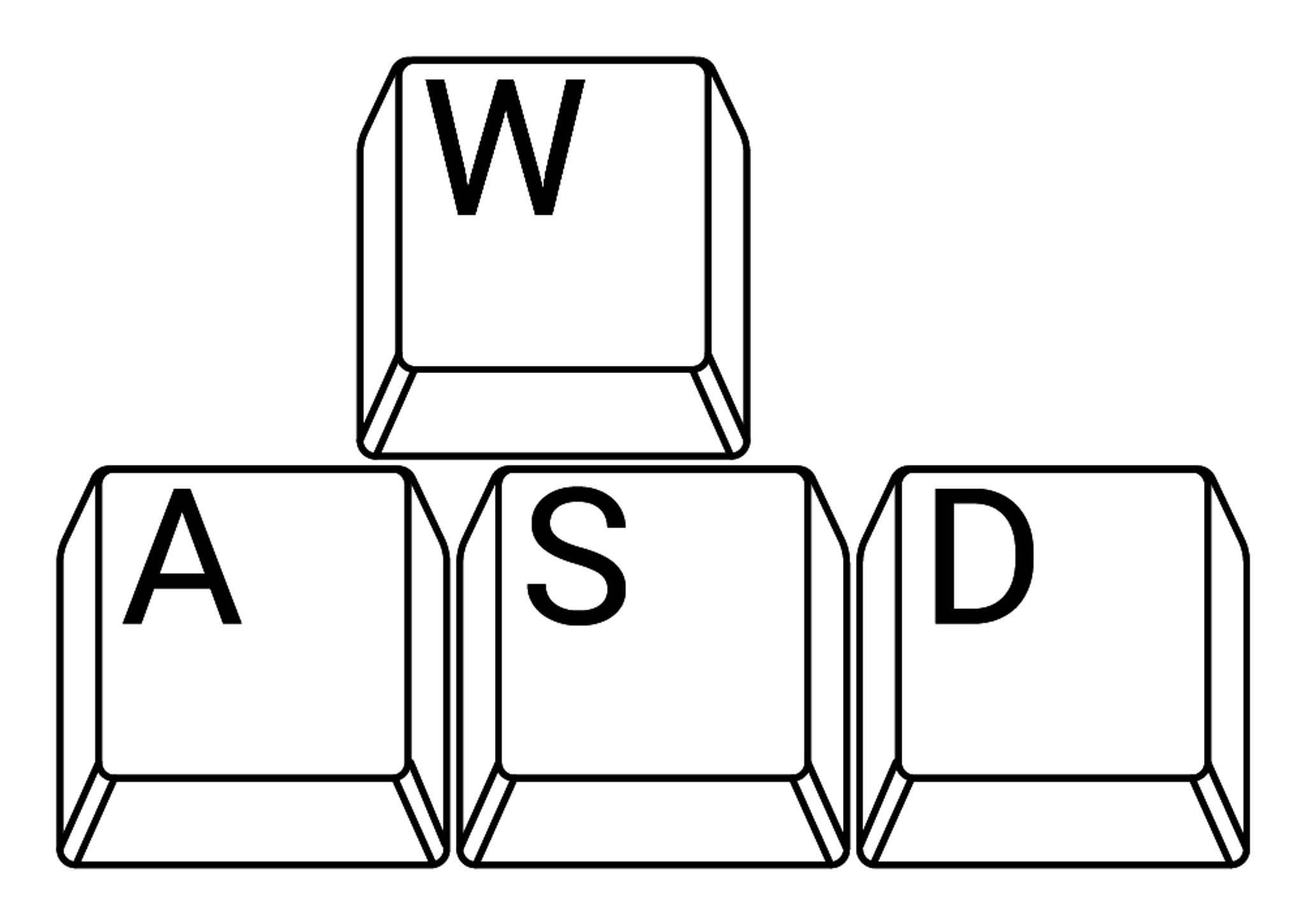 Minecraft Video Game Controls WASD