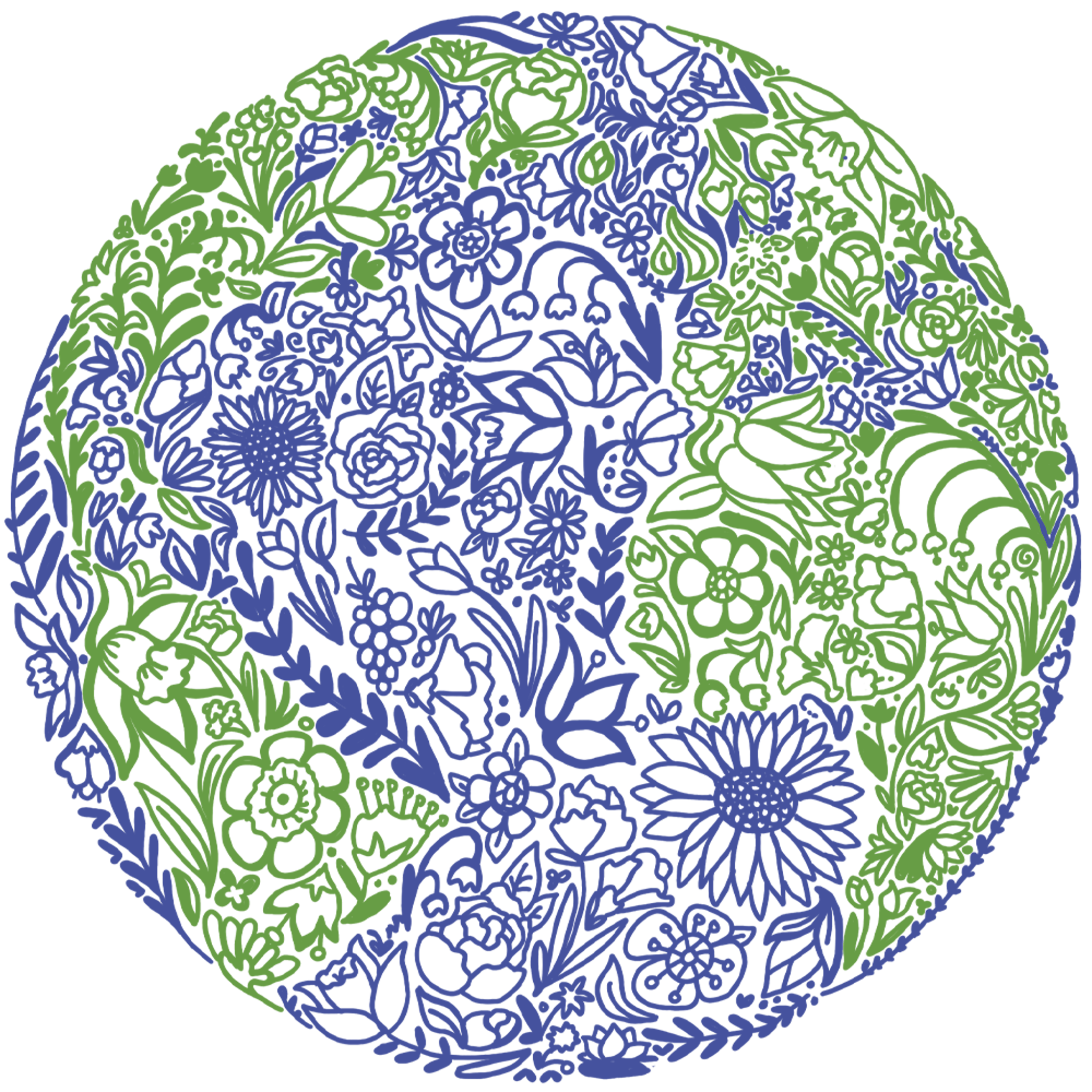 Flower Earth Globe