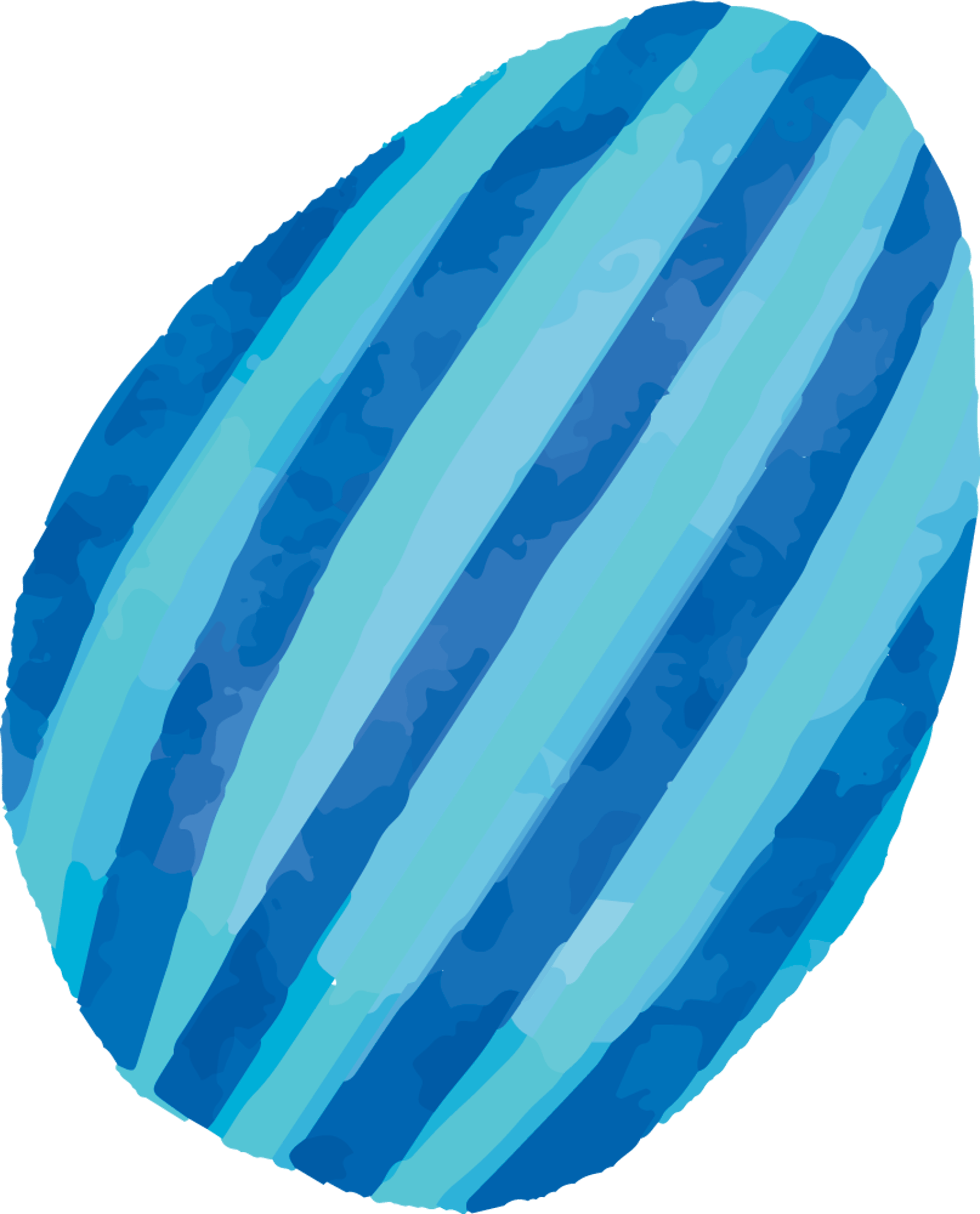 Blue Easter Egg