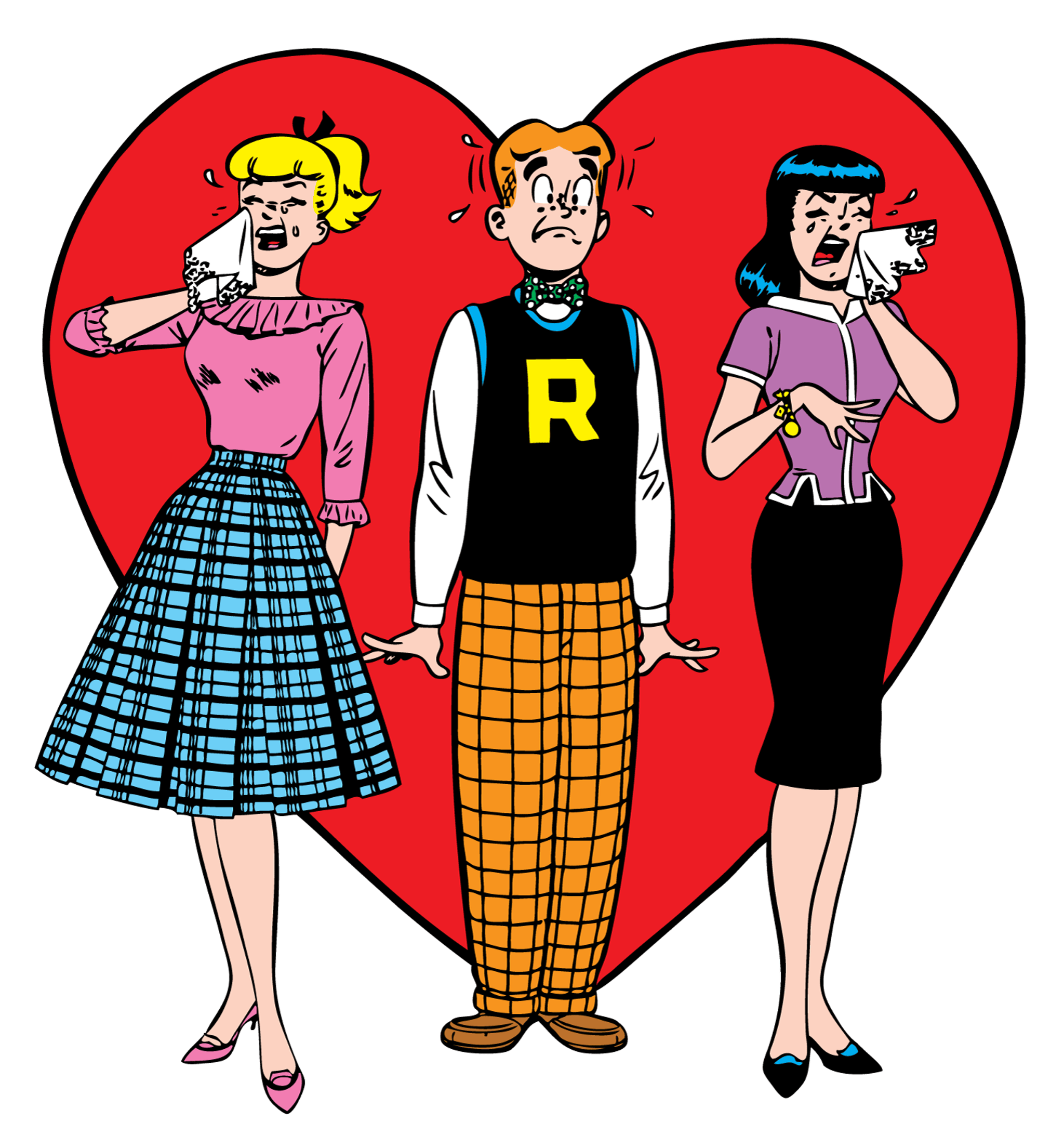 Archie Betty Veronica Love Heart