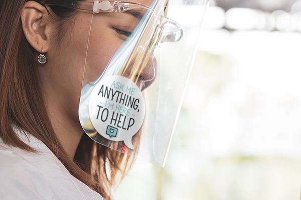 Add a flare to your face shield