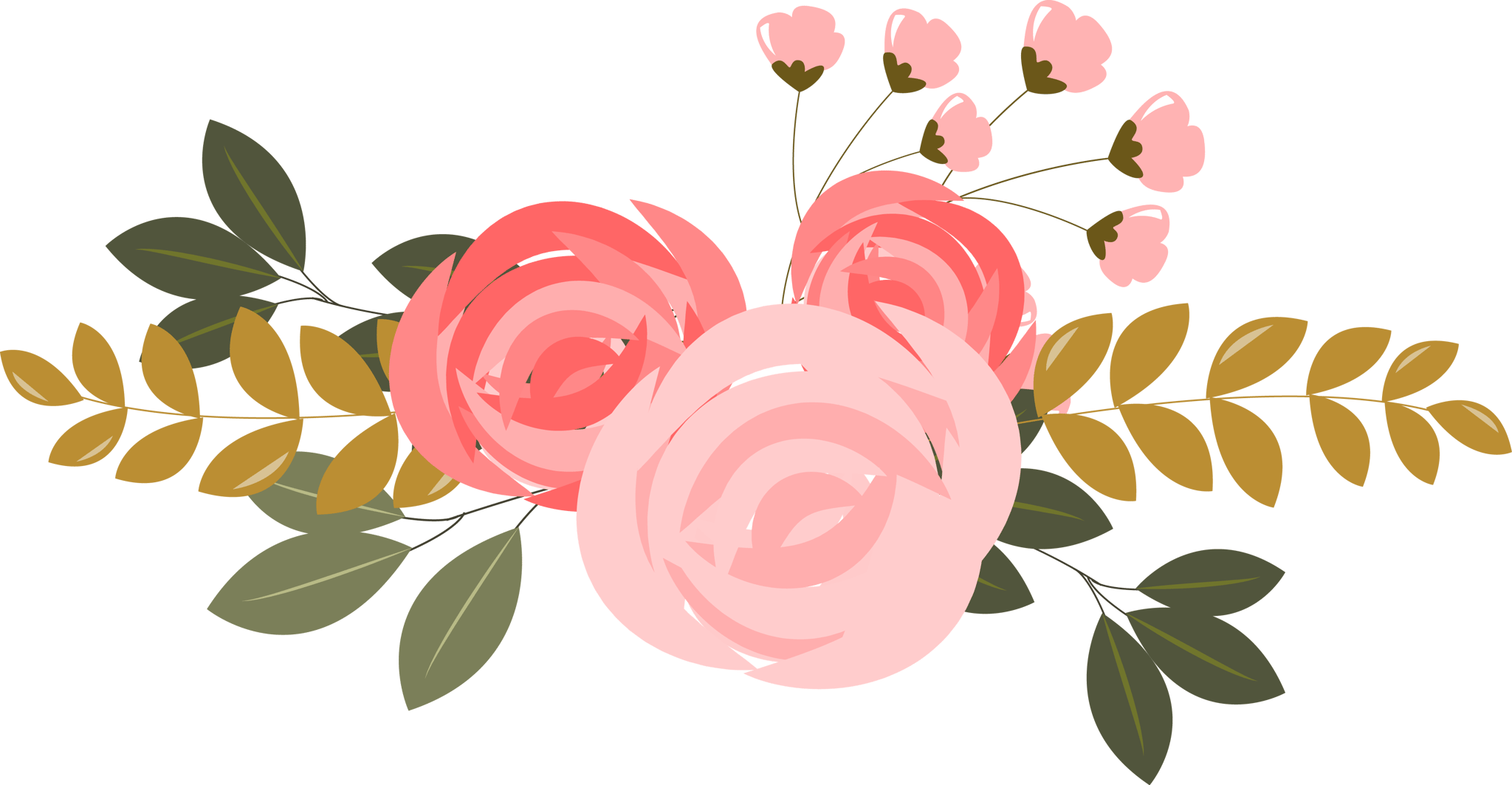 Pink Flower Branches