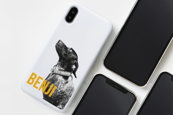 Phone case customized with Temporary Tattoos