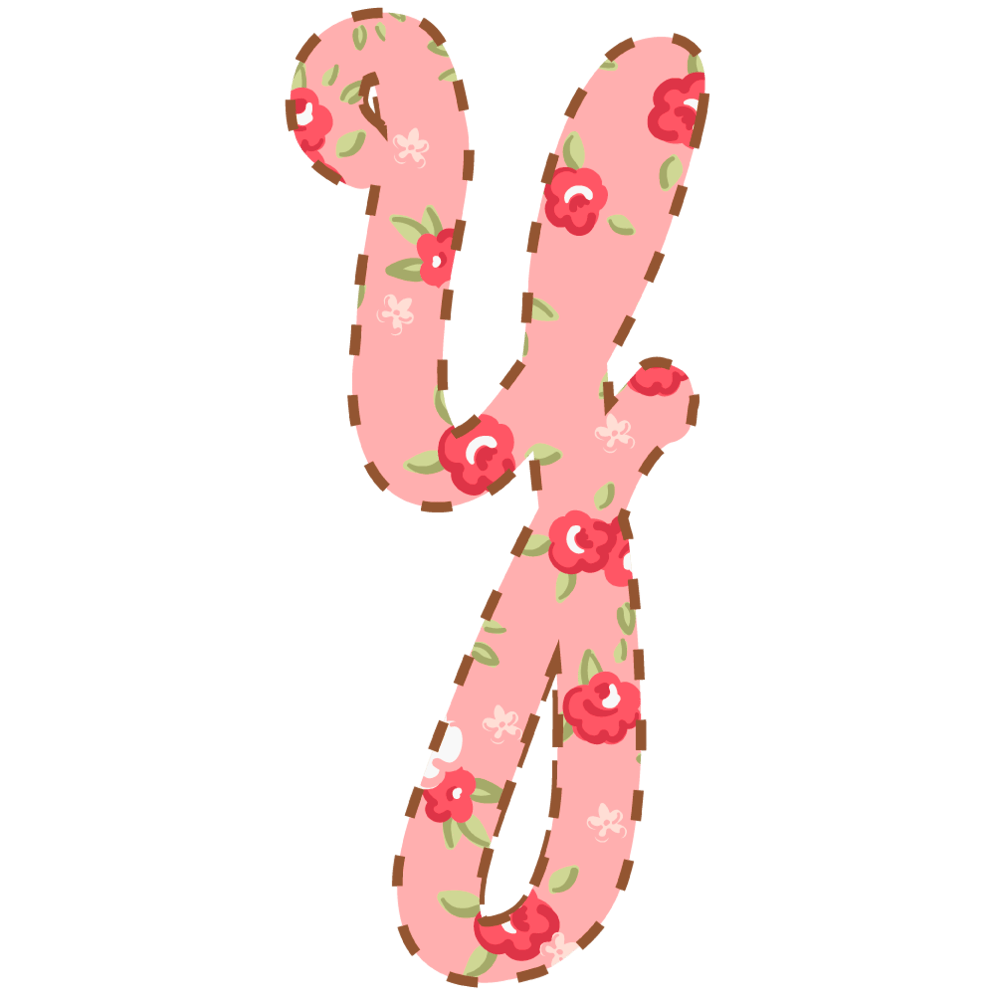 Letter Y floral