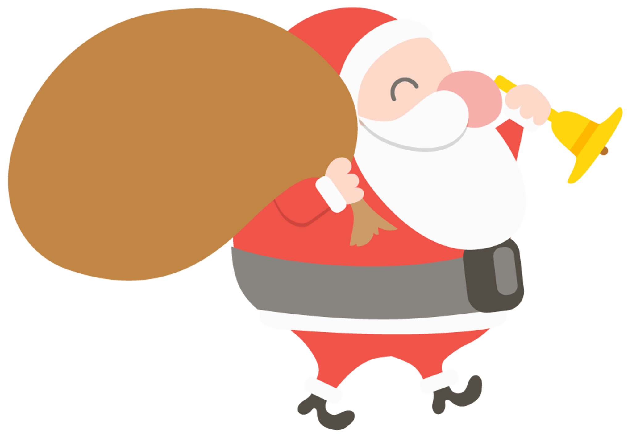 Christmas Santa With Sac