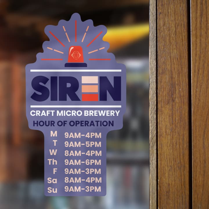 White Kiss-Cut Static Clings