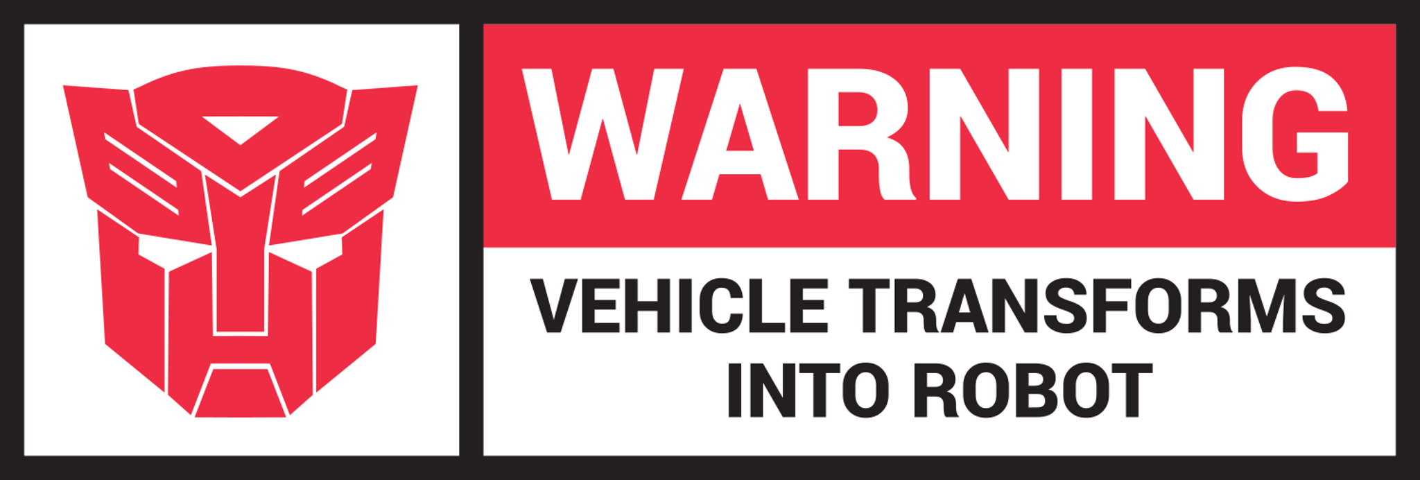 Transformers Car Warning