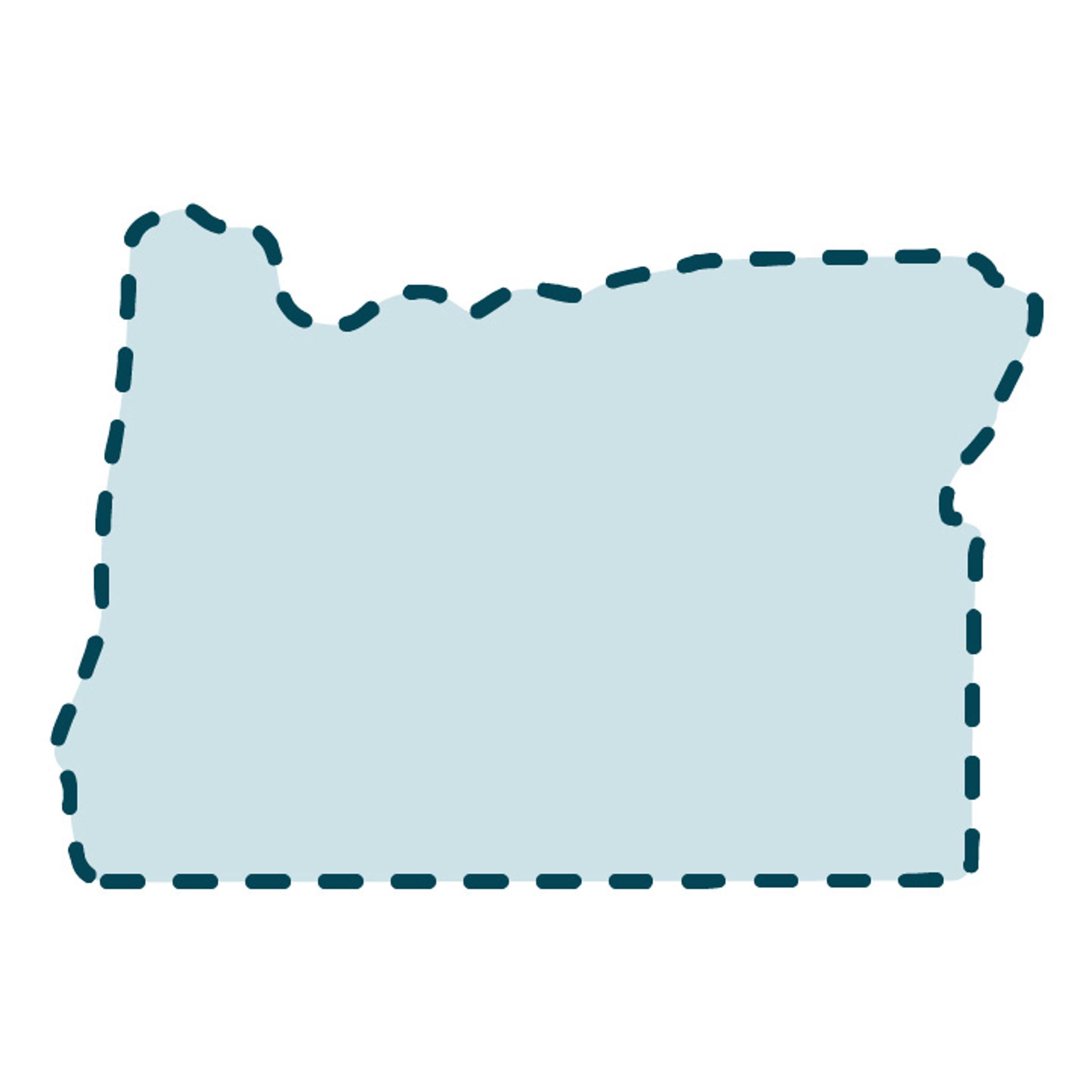 USA Oregon State Template 