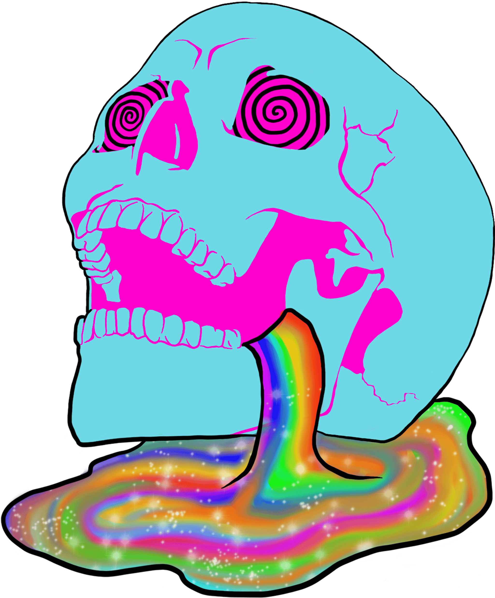 Trippy Drippy Skull