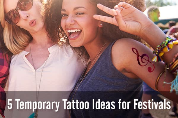 5 Trendy Temporary Tattoo Ideas for Festivals