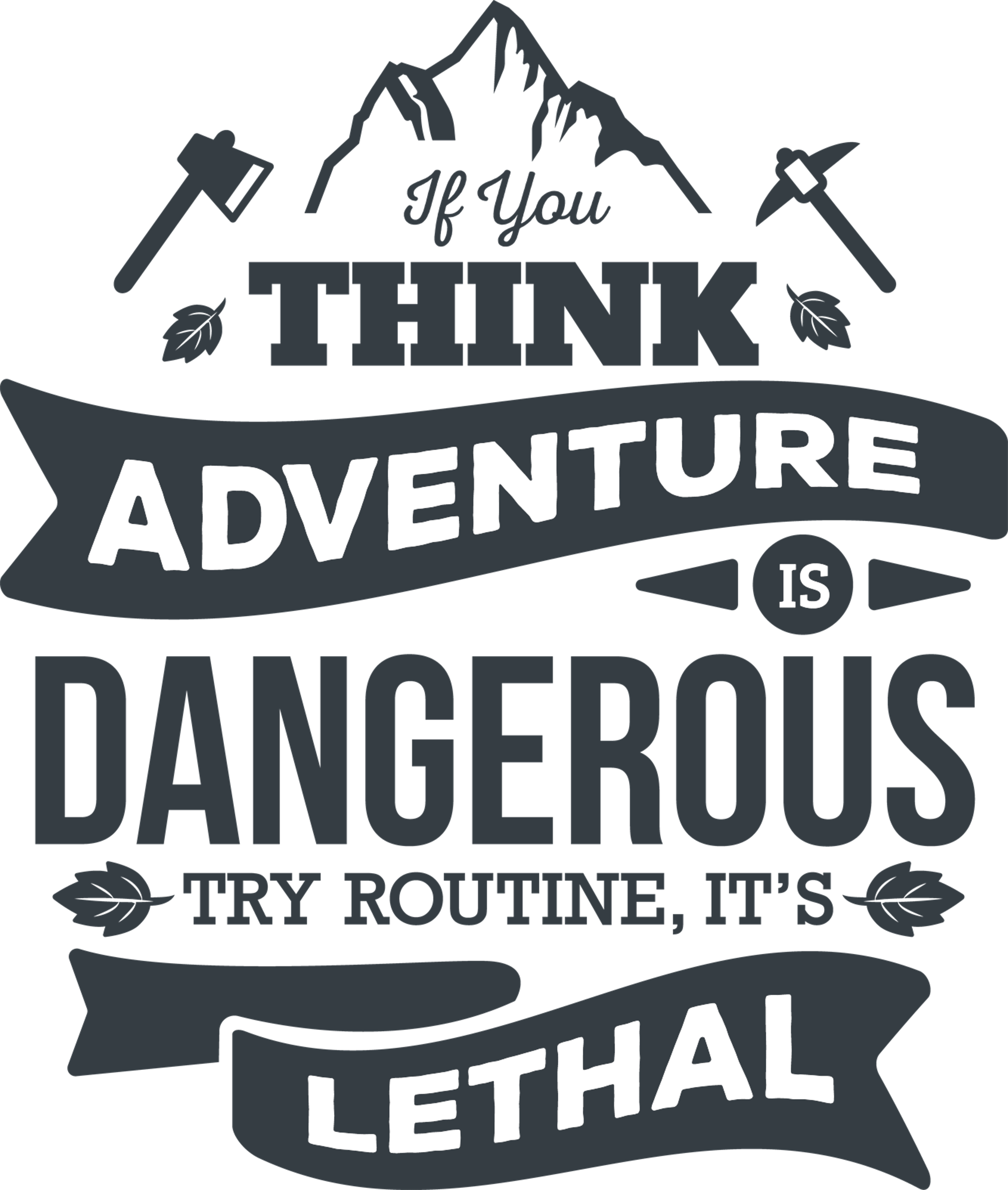 Adventure Vs Routine Motivational Quote