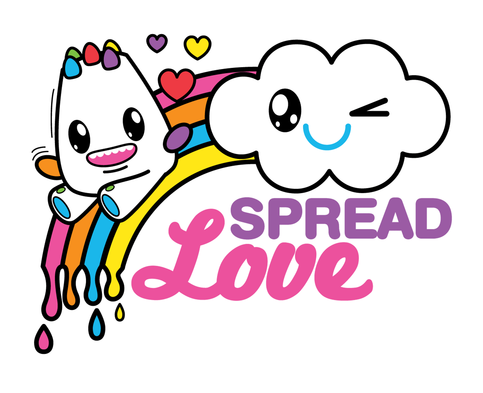 Friendlees Spread Love Rainbow