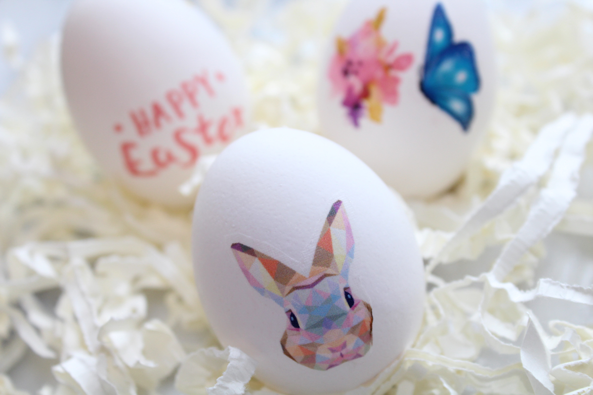 Custom Easter Eggs with Temporary tattoos