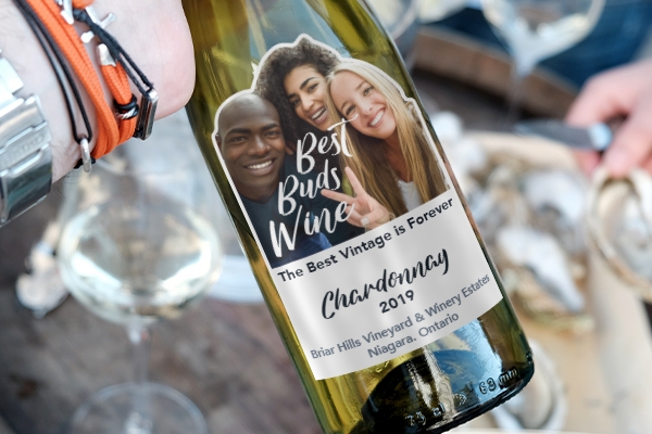 Add some flare to the standard wine bottle gift