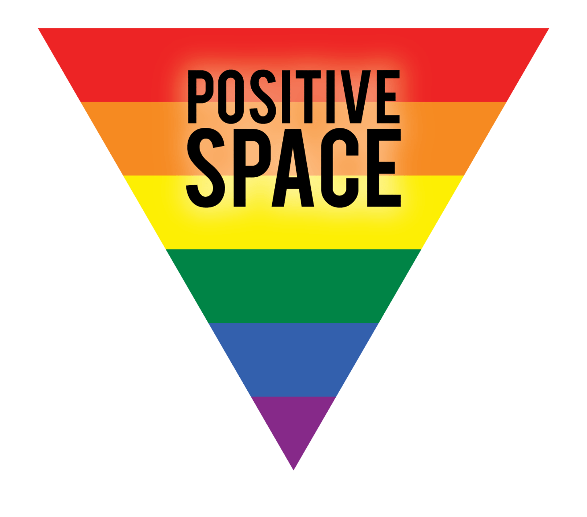 Positive Space Rainbow Triangle