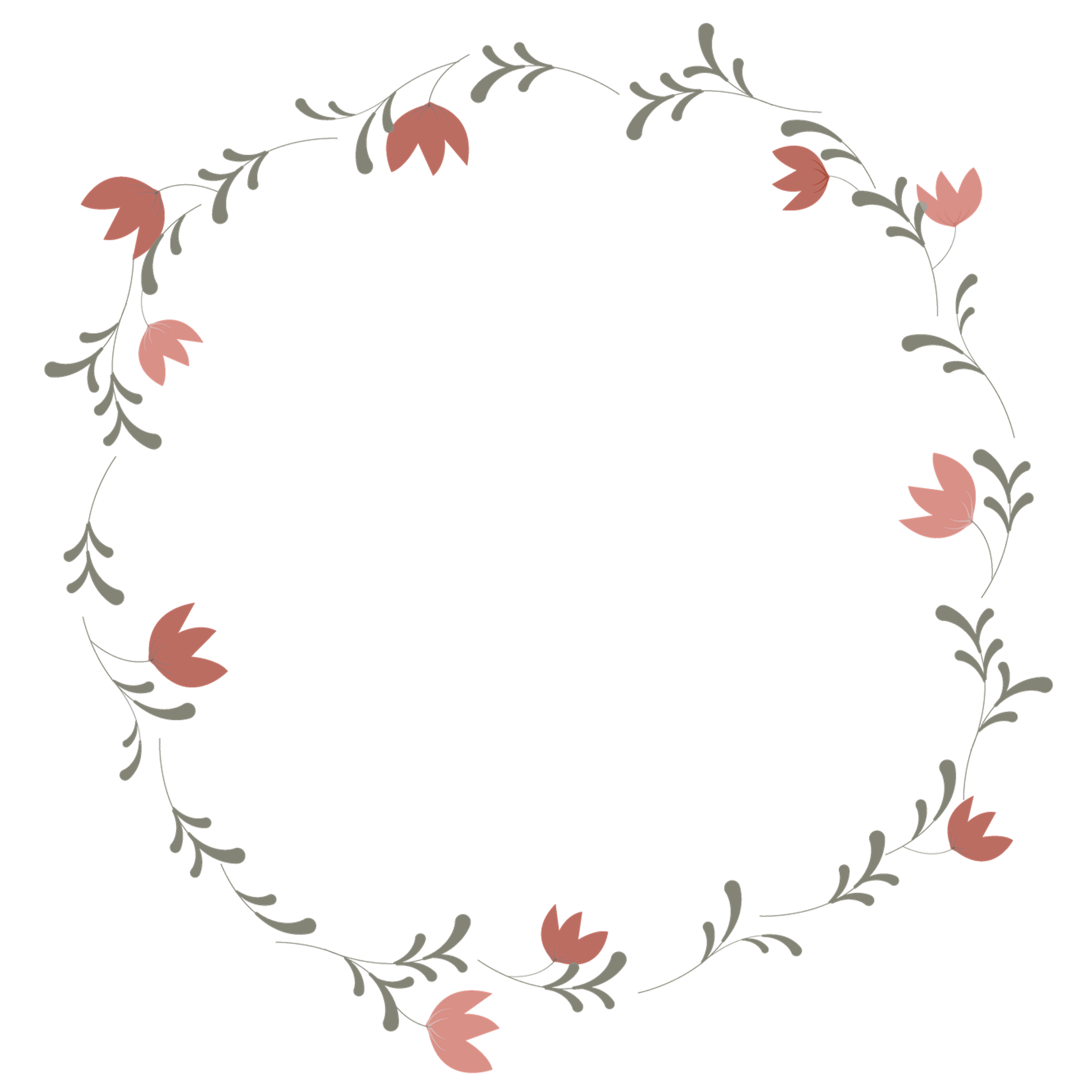 Floral Pattern Frame