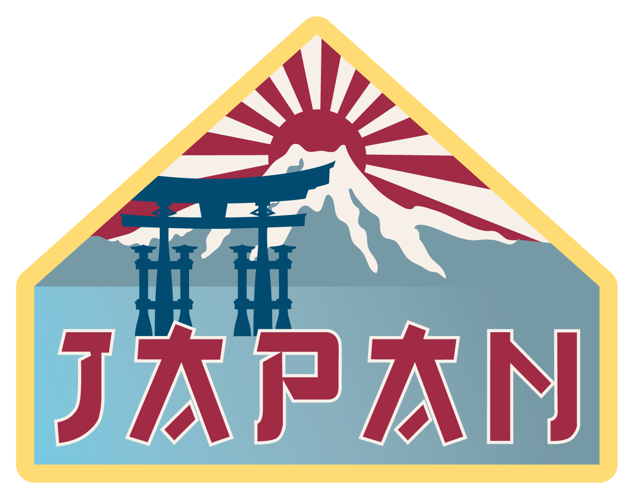Japan Rising Sun Graphic