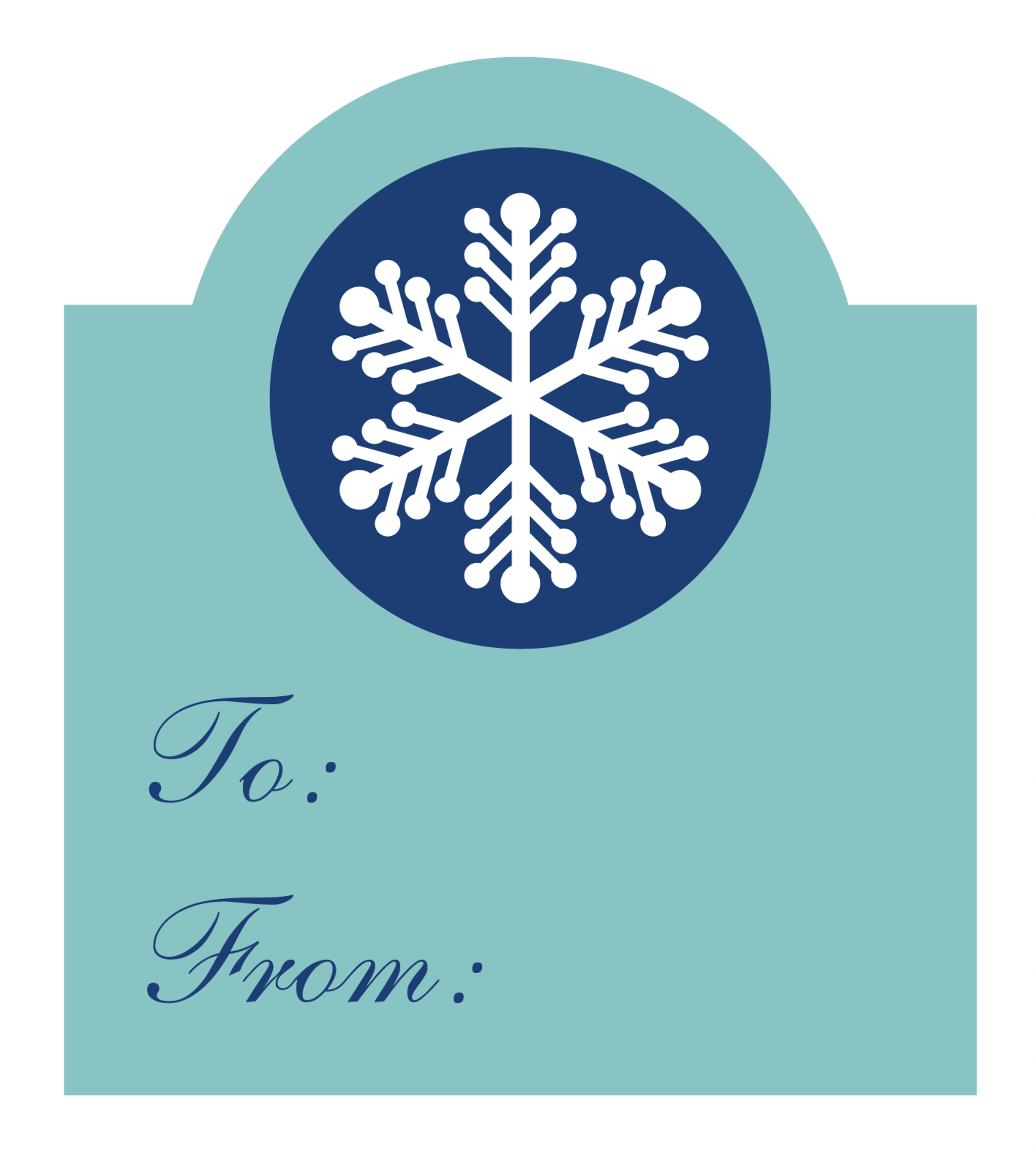 Christmas Snowflake Gift Tag