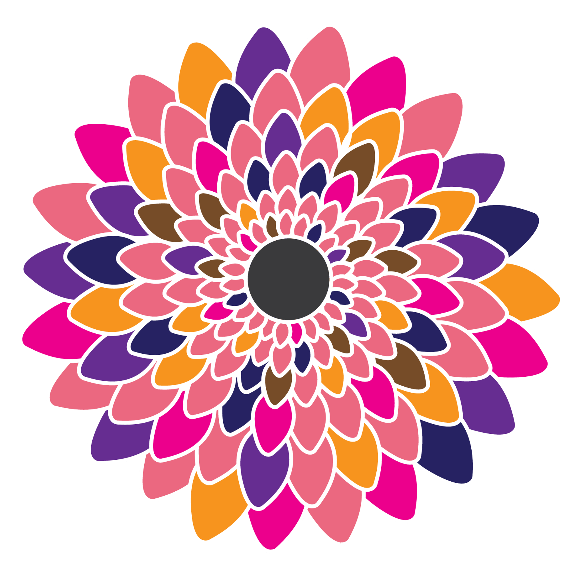 Colorful Graphic Flower
