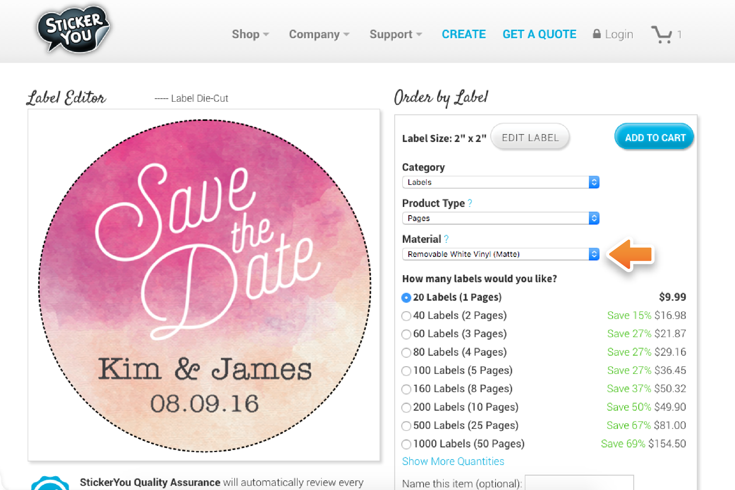 StickerYou Matte Stickers and Labels