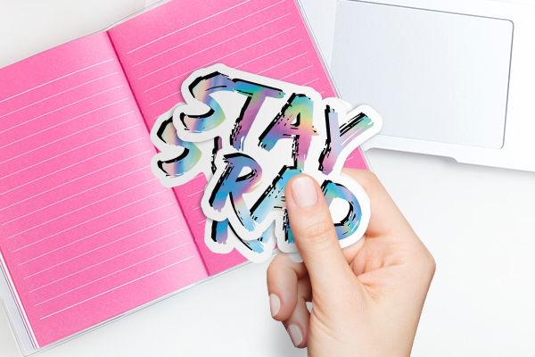 Holographic die-cut single