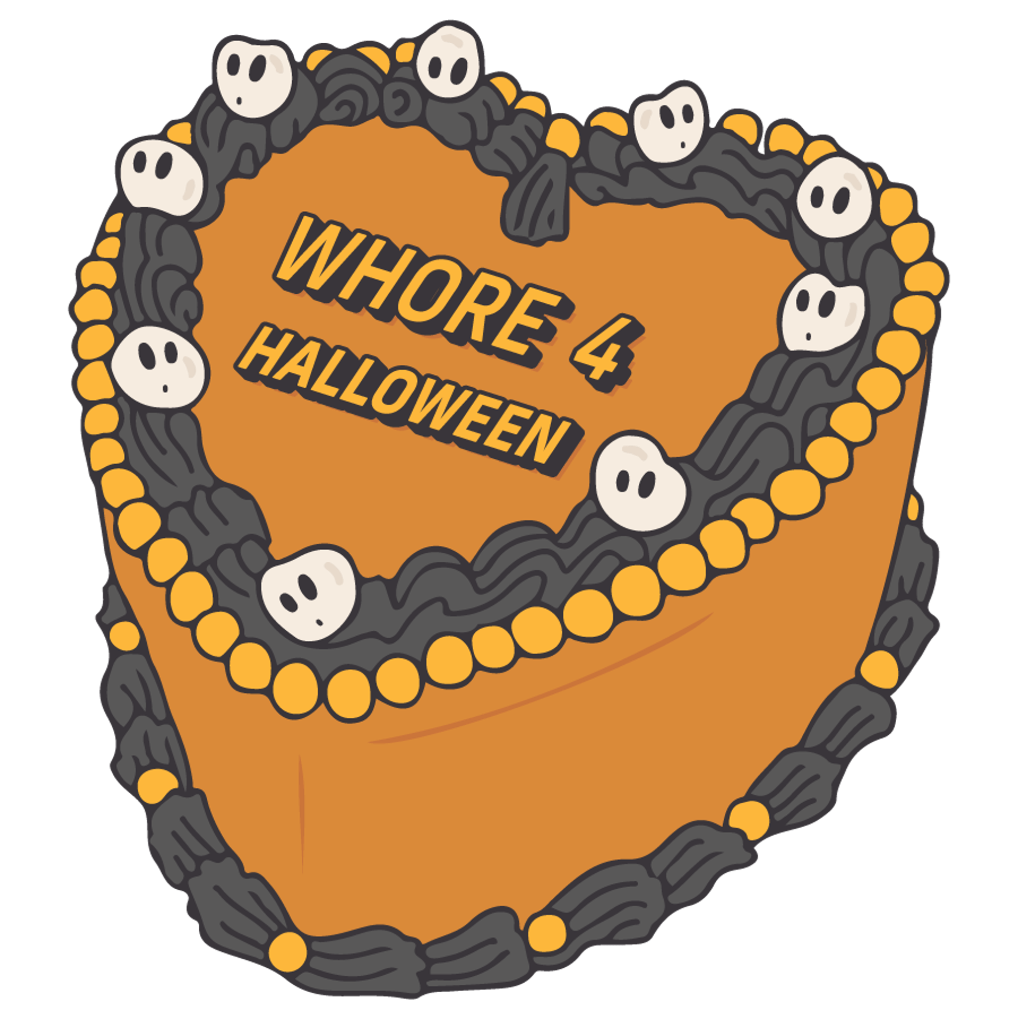 Halloween - Whore 4 Halloween Cake