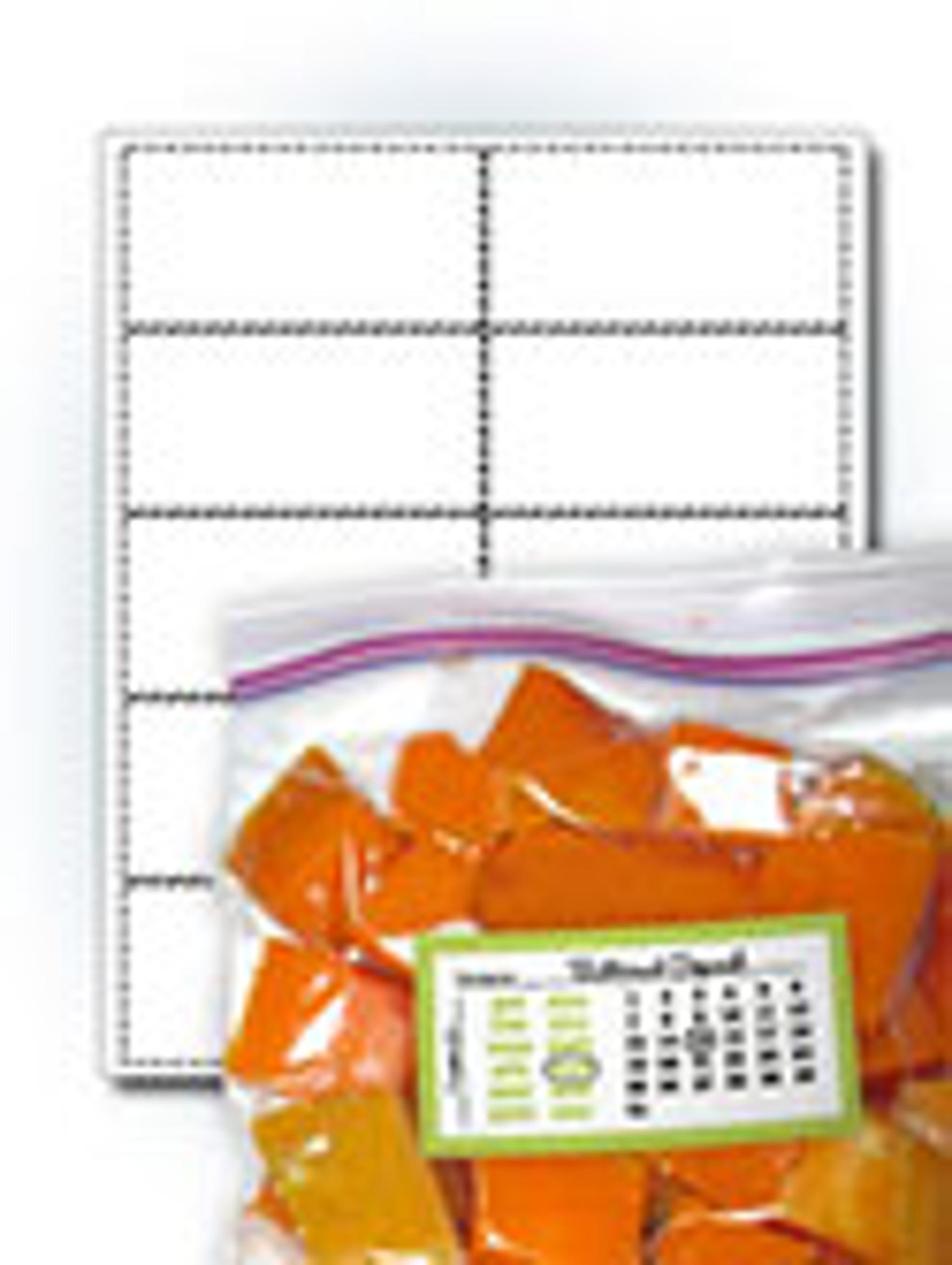 4" x2" Freezer Labels