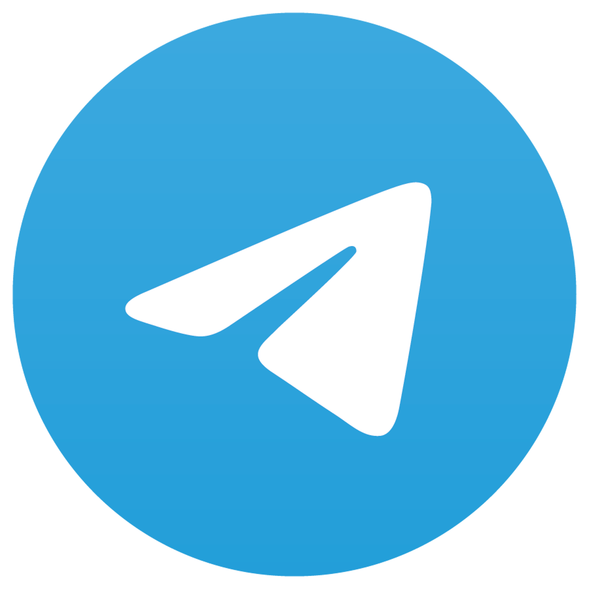 Telegram Blue Circle