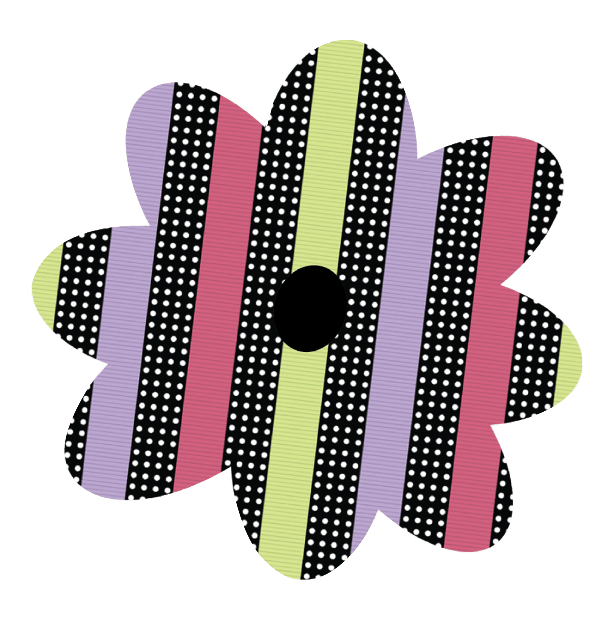 Ribbons Patterned Flower