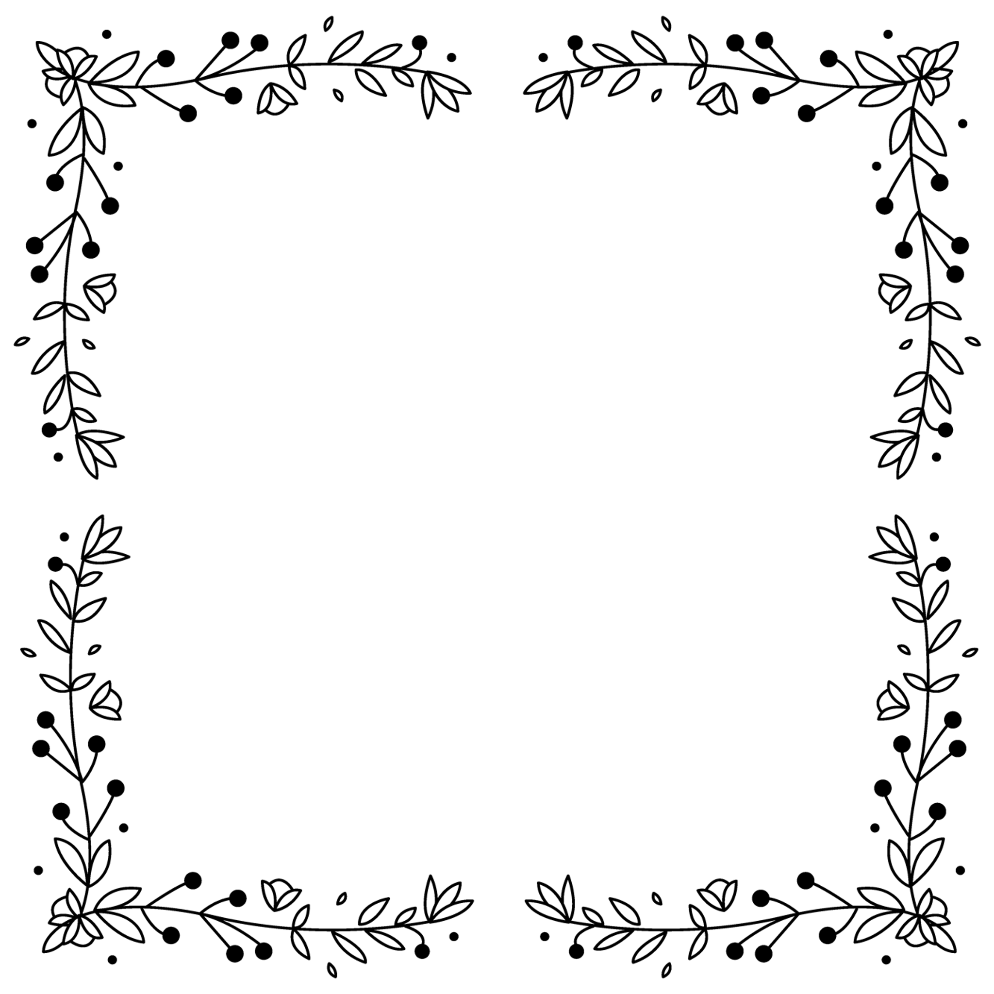 Floral Decoration Border