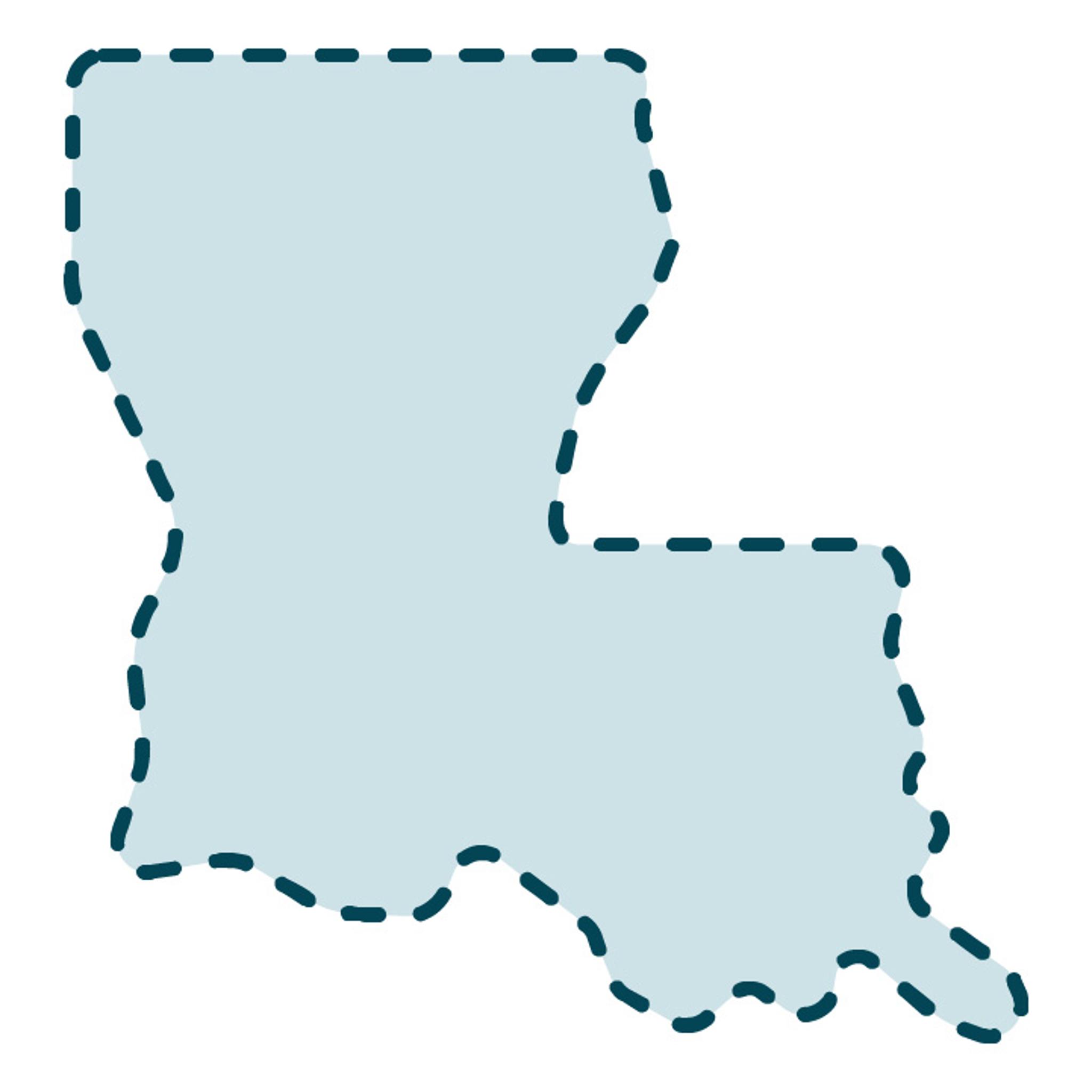 USA Louisiana State Template
