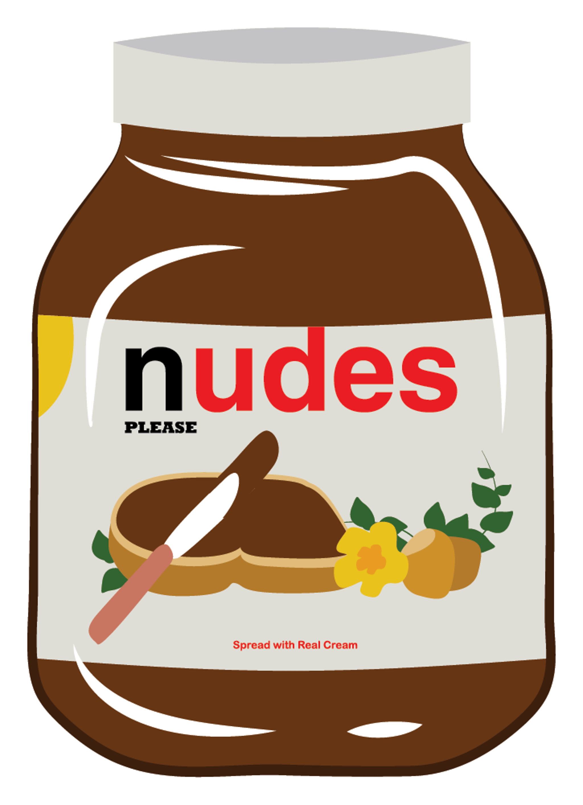 Funny Nutella Spread Nudes